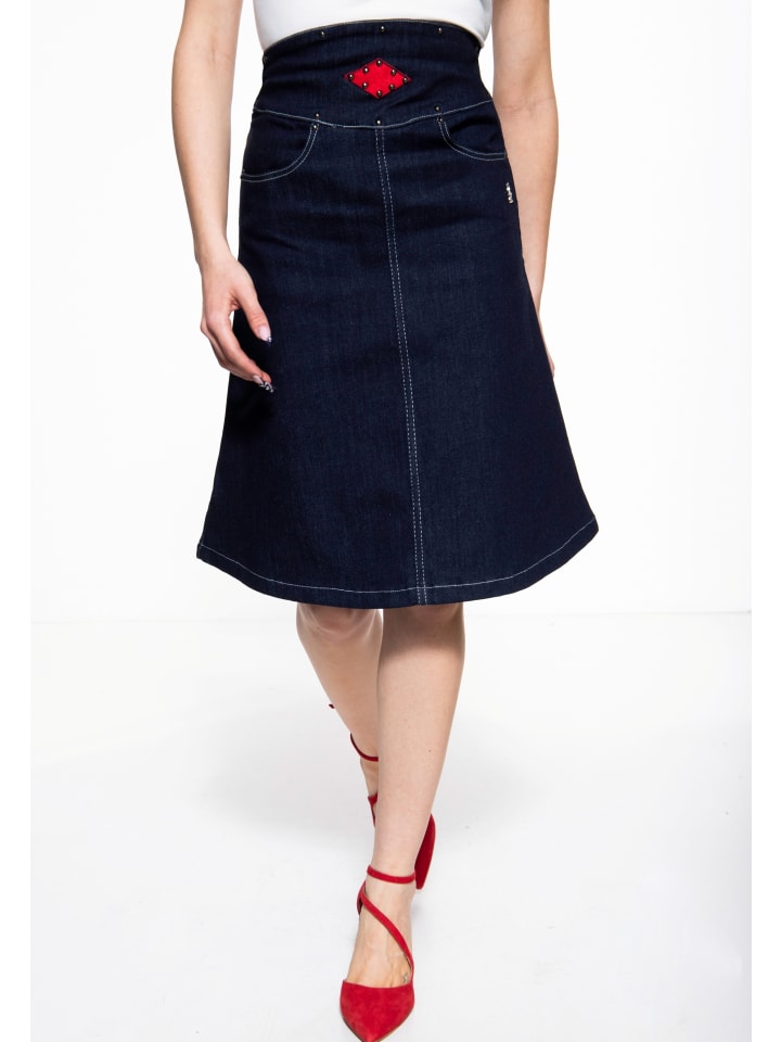 Юбка до колена Queen Kerosin, синий
Юбка до колена Queen Kerosin, синий