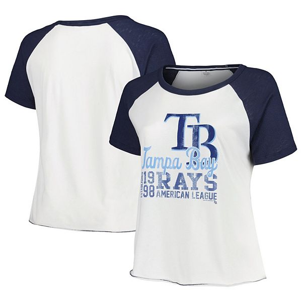 Женская белая бейсболка Tampa Bay Rays plus size raglan Soft As A Grape
Женская белая бейсболка Tampa Bay Rays plus size raglan Soft As A Grape