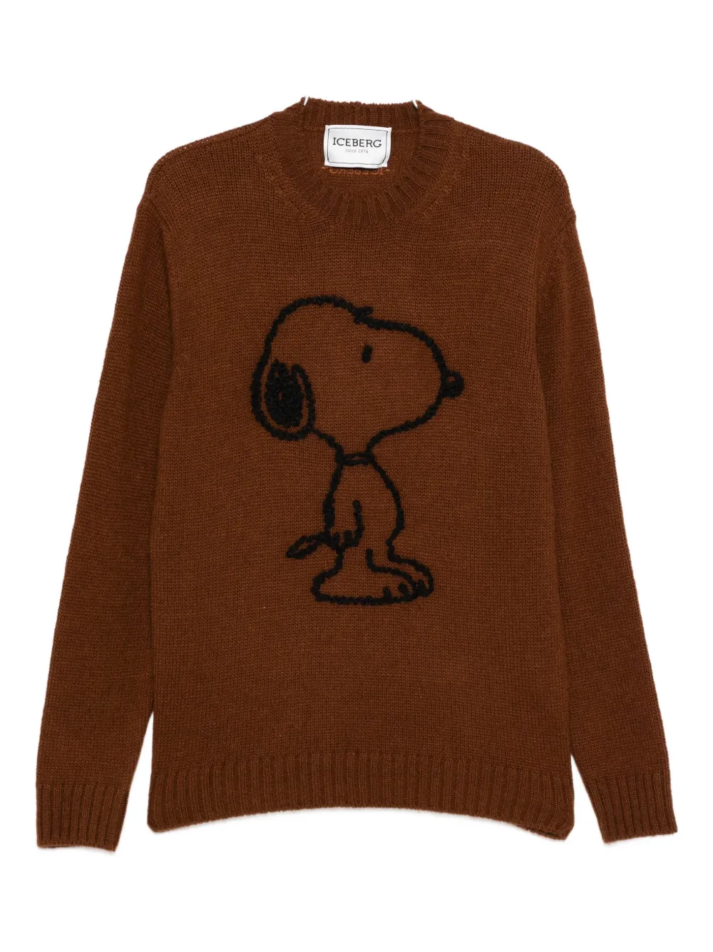 Свитер из смеси шерсти и альпаки с мотивом «Снупи» Iceberg, коричневый
Свитер из смеси шерсти и альпаки с мотивом «Снупи» Iceberg, коричневый