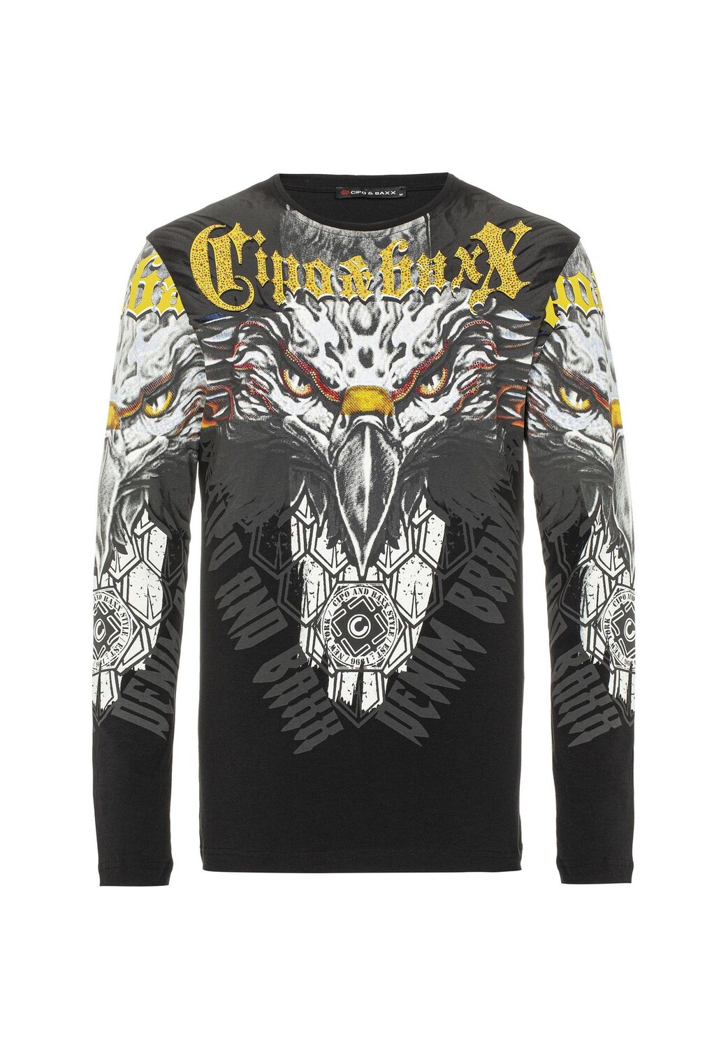 Рубашка с длинными рукавами и классным принтом орла CIPO & BAXX, черный
Рубашка с длинными рукавами и классным принтом орла CIPO & BAXX, черный
