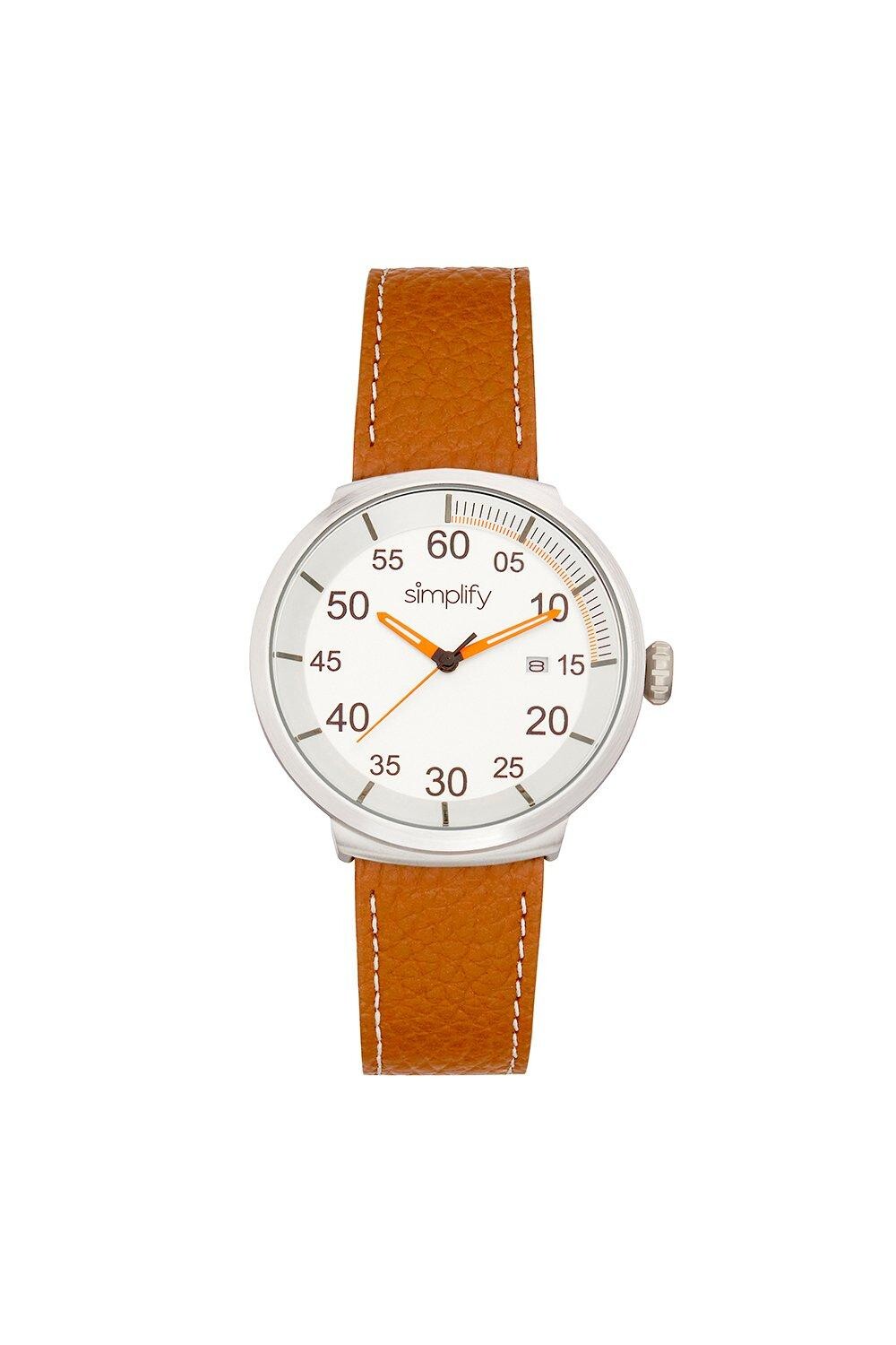 Часы 7100 с кожаным ремешком и датой Simplify, коричневый
Часы 7100 с кожаным ремешком и датой Simplify, коричневый