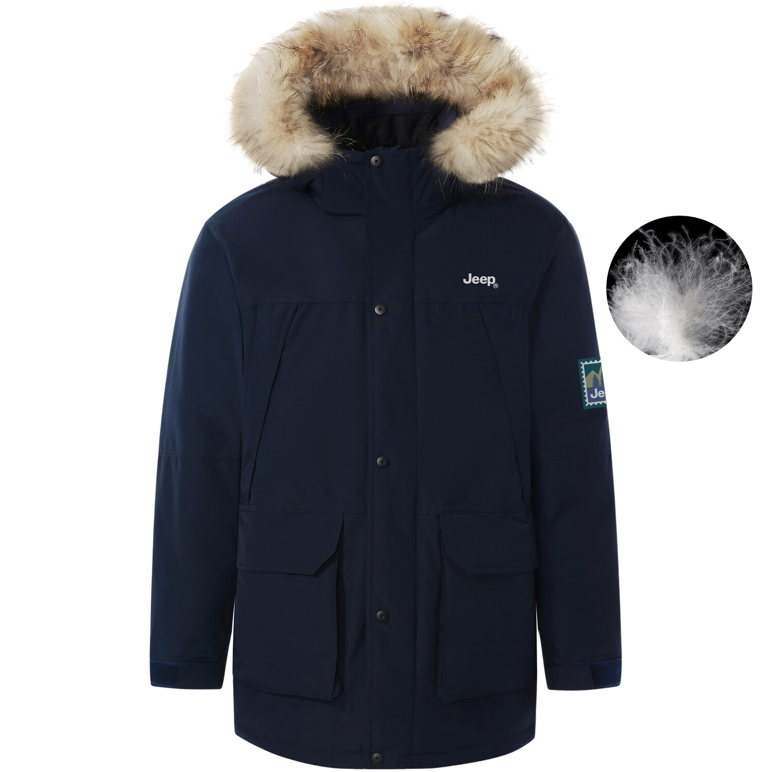 Пуховик унисекс Jeep, черный
Пуховик унисекс Jeep, черный