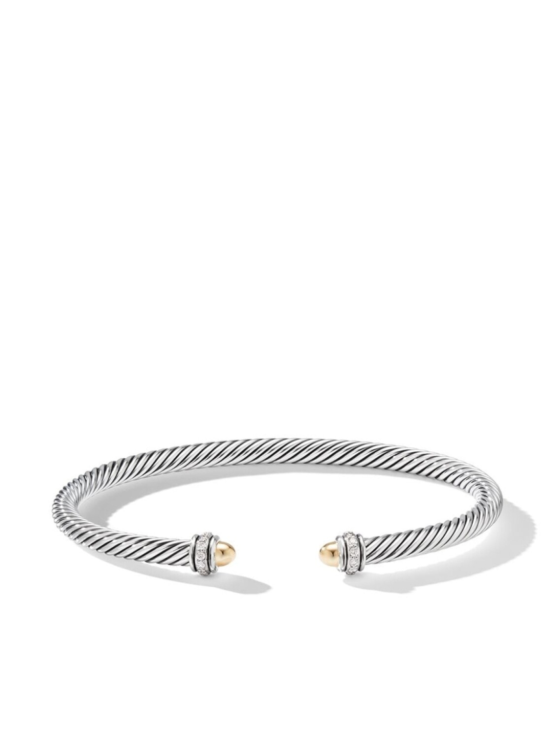 Браслет Cable Classics из серебра и желтого золота с бриллиантами David Yurman, серебряный
Браслет Cable Classics из серебра и желтого золота с бриллиантами David Yurman, серебряный