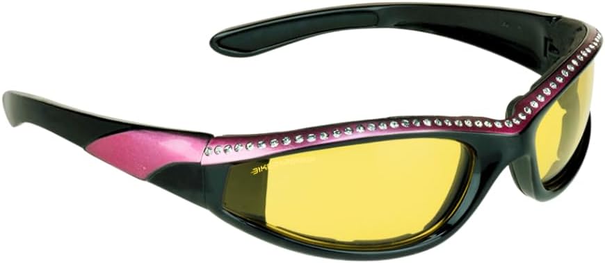 Защитные мотоциклетные очки Bikershades со стразами для женщин, с мягкой подкладкой из пеноматериала, для дневного, дымчатого и ночного времени, желтого цвета, прозрачные, защищают от ветра и пыли, Yellow Pink
Защитные мотоциклетные очки Bikershades со стразами для женщин, с мягкой подкладкой из пеноматериала, для дневного, дымчатого и ночного времени, желтого цвета, прозрачные, защищают от ветра и пыли, Yellow Pink