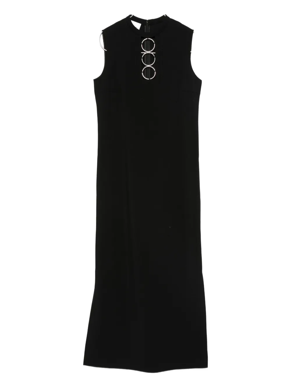 Платье миди без рукавов с кольцевой отделкой Akris Punto, черный
Платье миди без рукавов с кольцевой отделкой Akris Punto, черный