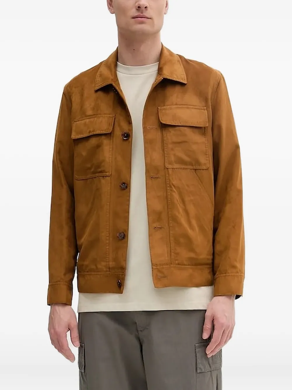 Замшевая куртка на пуговицах Sisley, коричневый
Замшевая куртка на пуговицах Sisley, коричневый