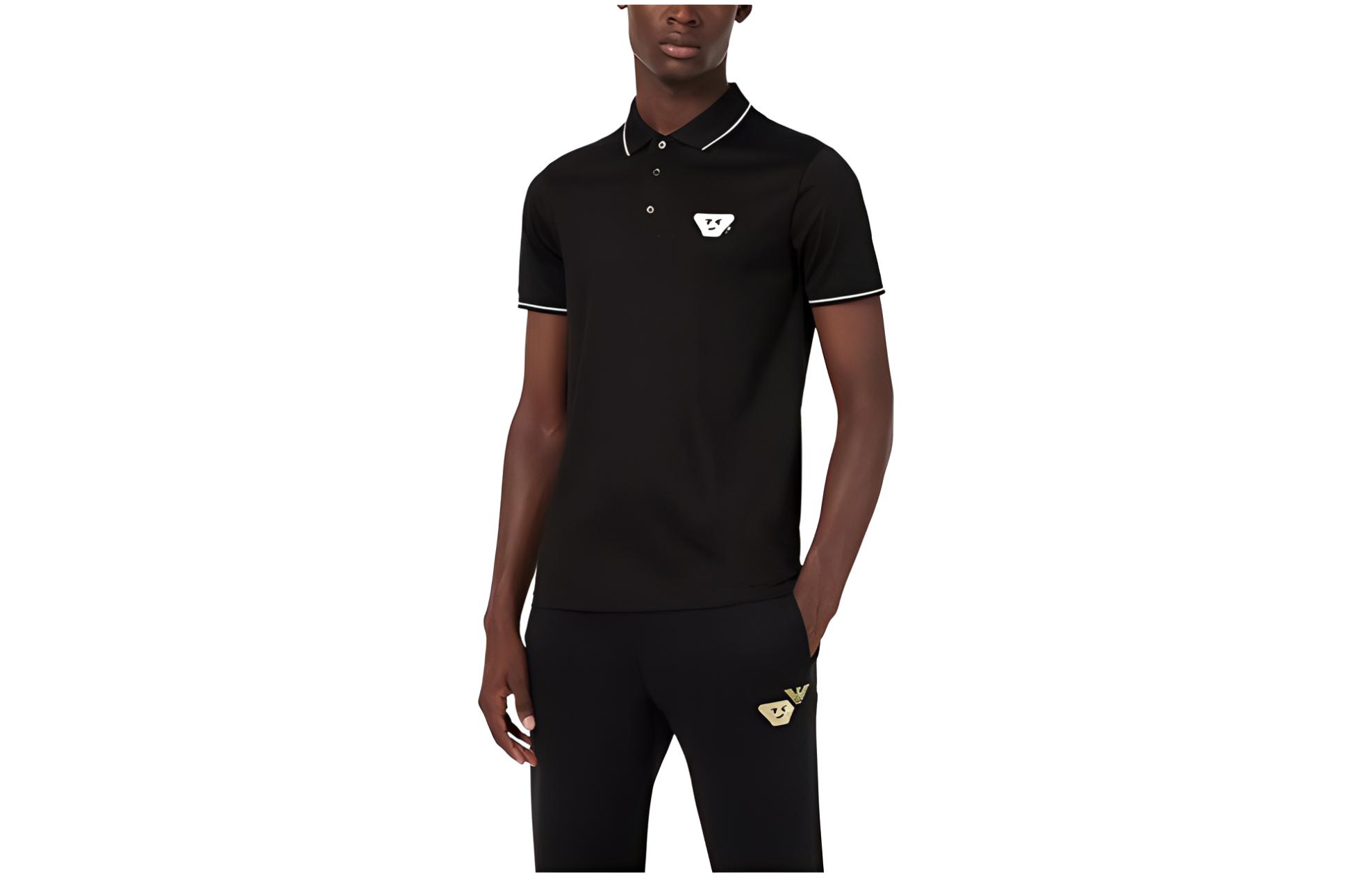 EMPORIO ARMANI Мужская черная поло, Черный, EMPORIO ARMANI Мужская черная поло
EMPORIO ARMANI Мужская черная поло, Черный, EMPORIO ARMANI Мужская черная поло