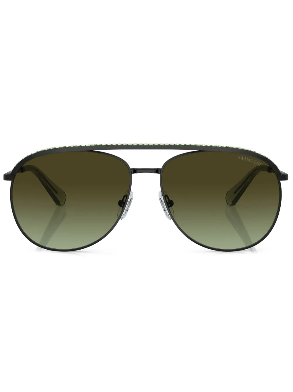 Солнцезащитные очки-пилоты с кристаллами Swarovski, черный
Солнцезащитные очки-пилоты с кристаллами Swarovski, черный