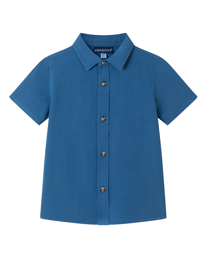 Энди и Эван Рубашка с пуговицами из льняной смеси Andy & Evan, синий
Энди и Эван Рубашка с пуговицами из льняной смеси Andy & Evan, синий