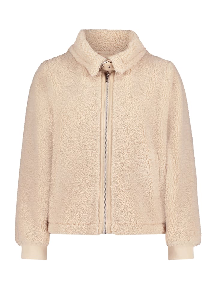 Плюшевая куртка цвета слоновой кости с боковыми карманами CARTOON
Плюшевая куртка цвета слоновой кости с боковыми карманами CARTOON