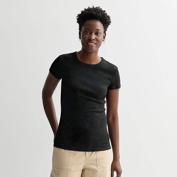 Женская футболка с ребристым воротником Sonoma Goods For Life, Pitch Black, Черный, Женская футболка с ребристым воротником Sonoma Goods For Life, Pitch Black
Женская футболка с ребристым воротником Sonoma Goods For Life, Pitch Black, Черный, Женская футболка с ребристым воротником Sonoma Goods For Life, Pitch Black