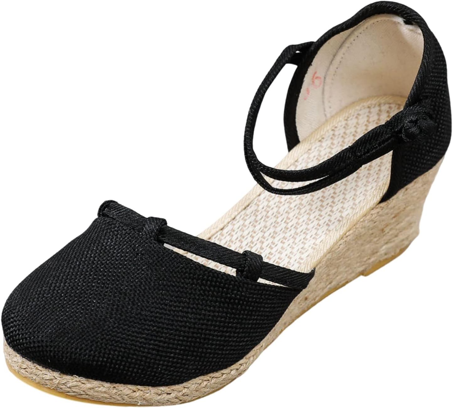 Женские эспадрильи на танкетке с закрытым носком, ремешком на щиколотке, на низком каблуке, слипоны, летние повседневные и нарядные туфли-эспадрильи, удобные элегантные свадебные сандалии Generic, черный
Женские эспадрильи на танкетке с закрытым носком, ремешком на щиколотке, на низком каблуке, слипоны, летние повседневные и нарядные туфли-эспадрильи, удобные элегантные свадебные сандалии Generic, черный