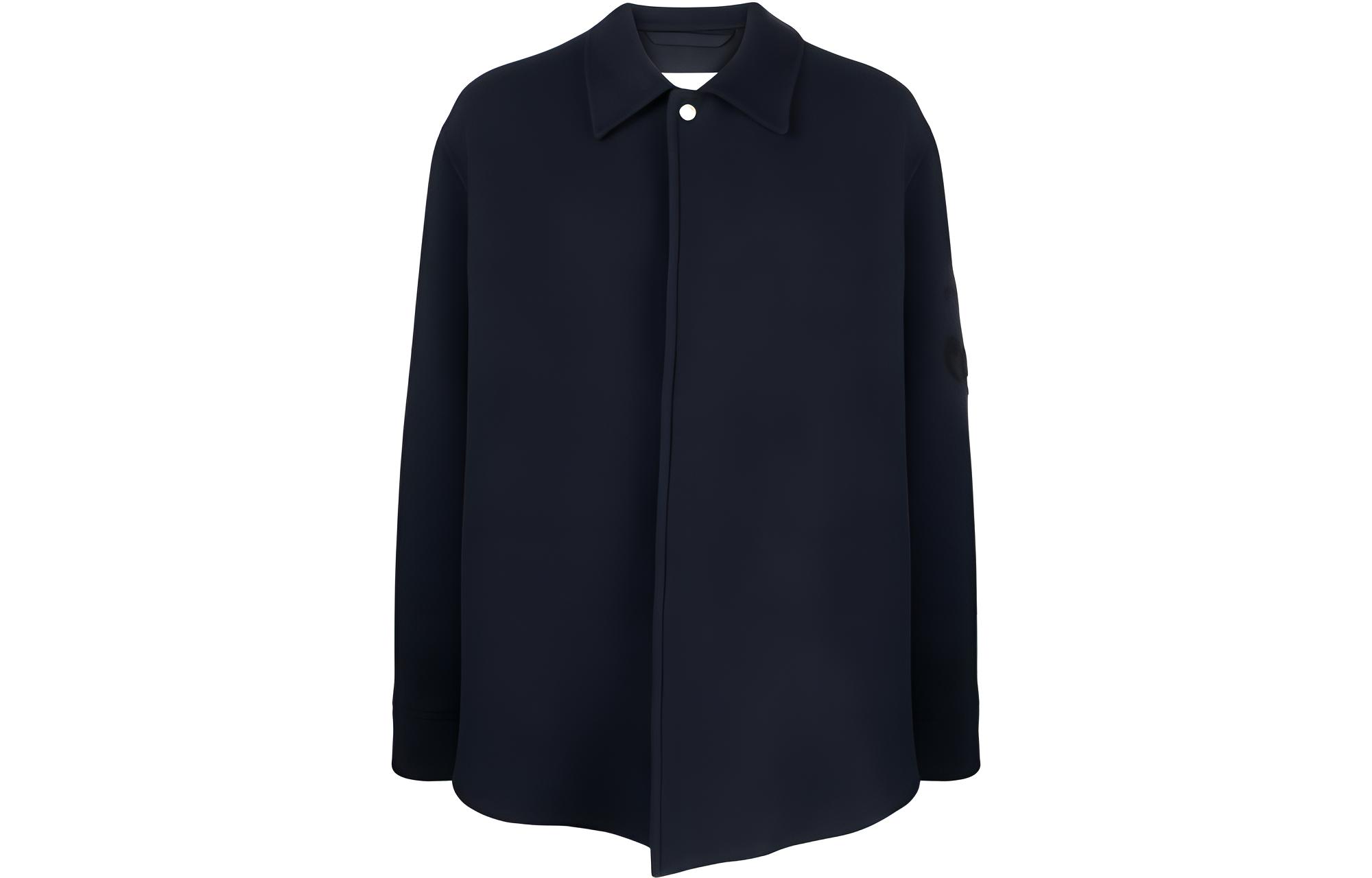 Рубашка-куртка с жаккардовым логотипом и пуговицами Jil Sander, marine синий
Рубашка-куртка с жаккардовым логотипом и пуговицами Jil Sander, marine синий