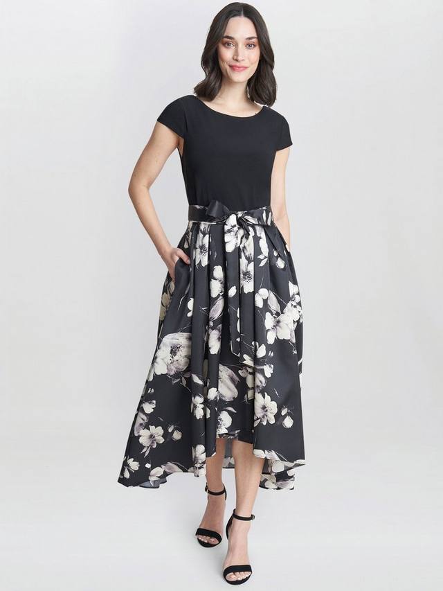 Жаккардовое платье колин Gina Bacconi, черный/разноцветный
Жаккардовое платье колин Gina Bacconi, черный/разноцветный