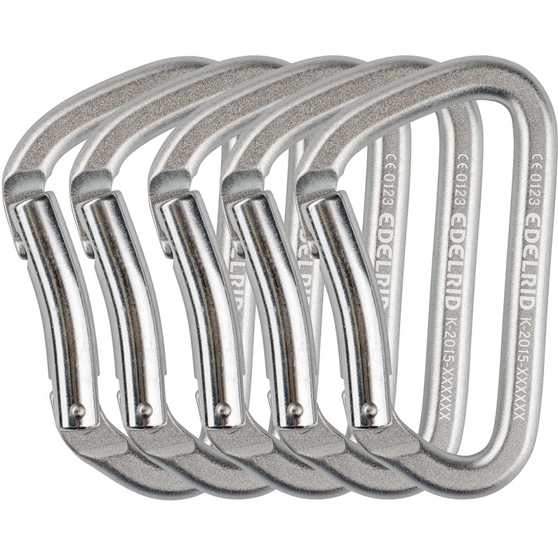 Карабин стальной Jim для помещений (упаковка из 5 шт.) Edelrid, silver
Карабин стальной Jim для помещений (упаковка из 5 шт.) Edelrid, silver