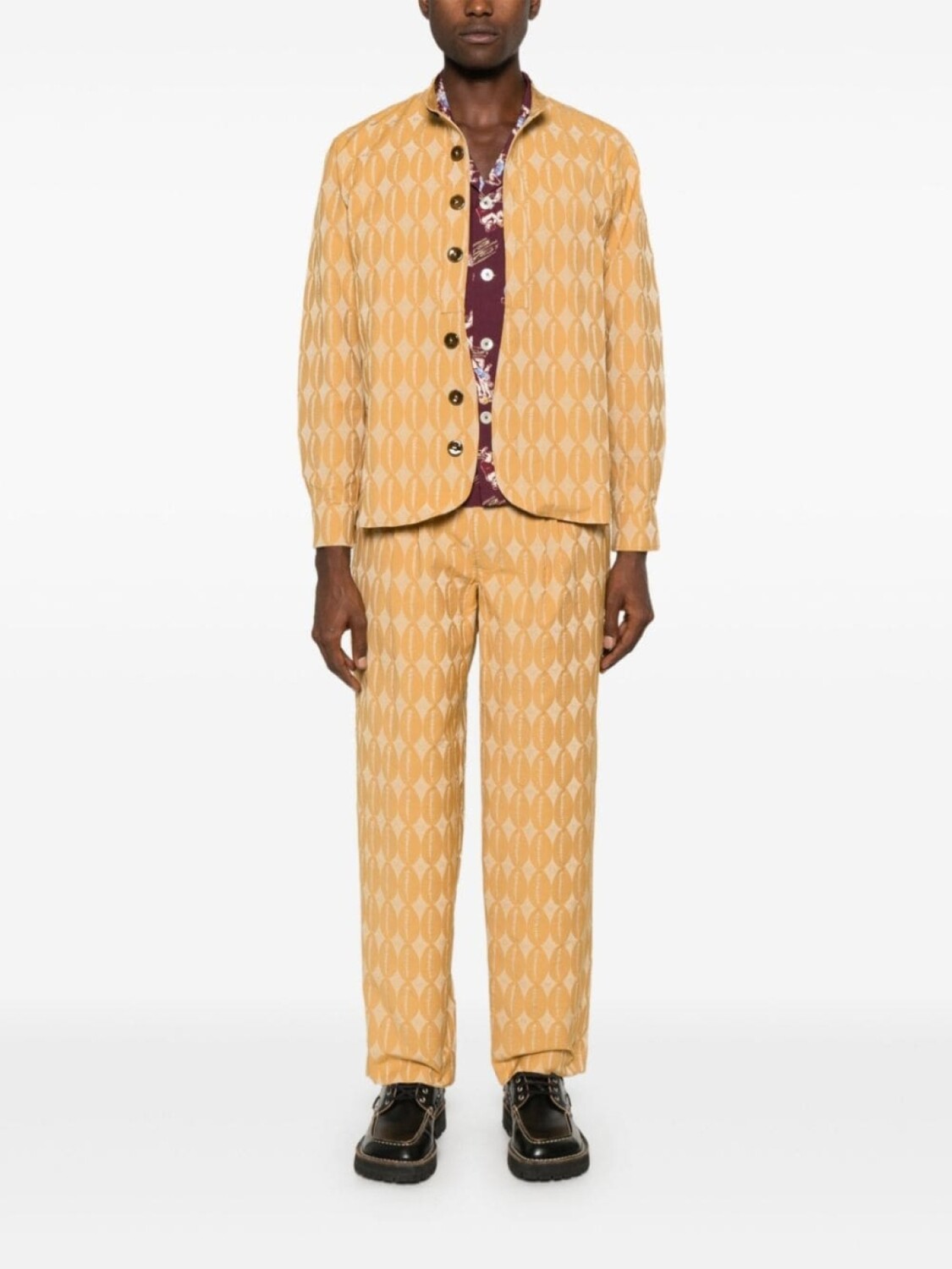 Брюки Labrum London с жаккардовым узором и монограммой, серый
Брюки Labrum London с жаккардовым узором и монограммой, серый