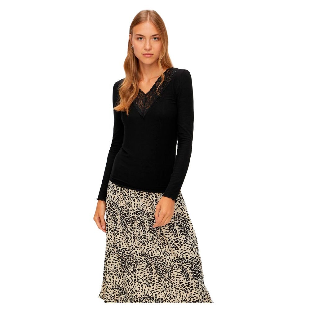 Футболка с длинным рукавом Pieces Siri, черный 
Футболка с длинным рукавом Pieces Siri, черный