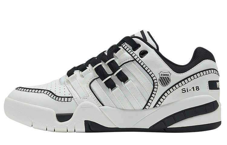 KSWISS x KARL LAGERFELD Кожаные легкие и дышащие низкие скейтборд-кроссовки Unisex K·SWISS, men's, wimbledon белый/черный
KSWISS x KARL LAGERFELD Кожаные легкие и дышащие низкие скейтборд-кроссовки Unisex K·SWISS, men's, wimbledon белый/черный