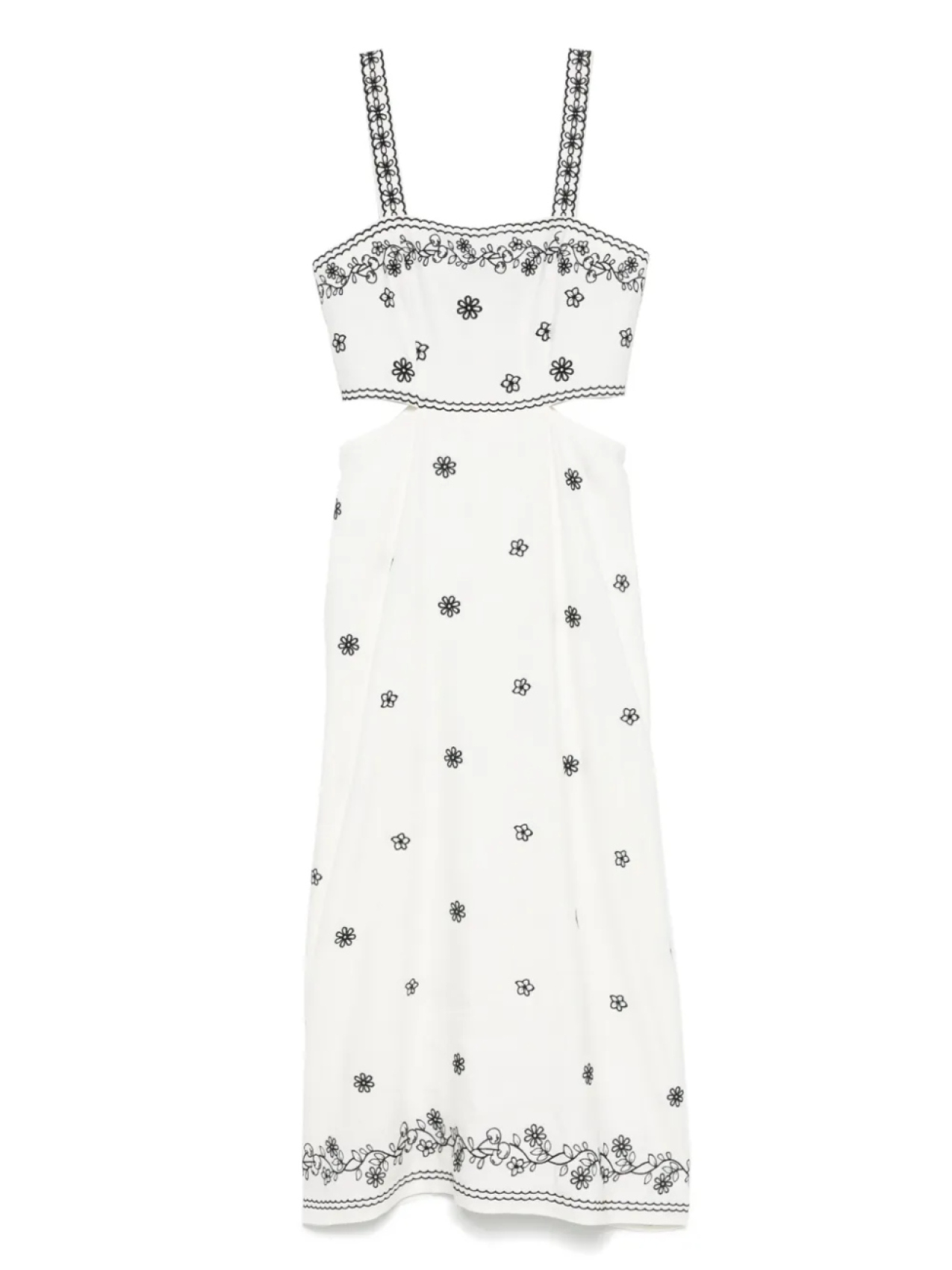 Maje платье миди с цветочным принтом, белый
Maje платье миди с цветочным принтом, белый