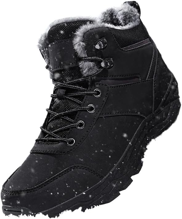 Мужские водонепроницаемые зимние ботинки Hhhchpm, утепленные, с теплой подкладкой, для холодной погоды, нескользящие ботинки для пеших прогулок и походов, черный
Мужские водонепроницаемые зимние ботинки Hhhchpm, утепленные, с теплой подкладкой, для холодной погоды, нескользящие ботинки для пеших прогулок и походов, черный