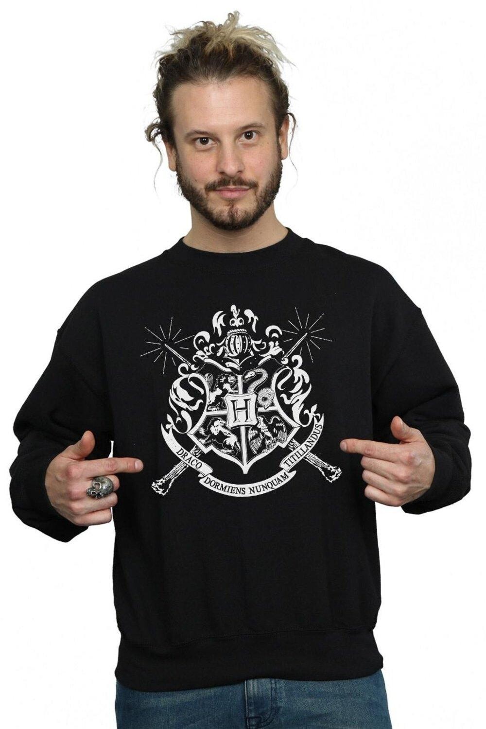 Толстовка со значком Хогвартса и палочками Harry Potter, черный
Толстовка со значком Хогвартса и палочками Harry Potter, черный