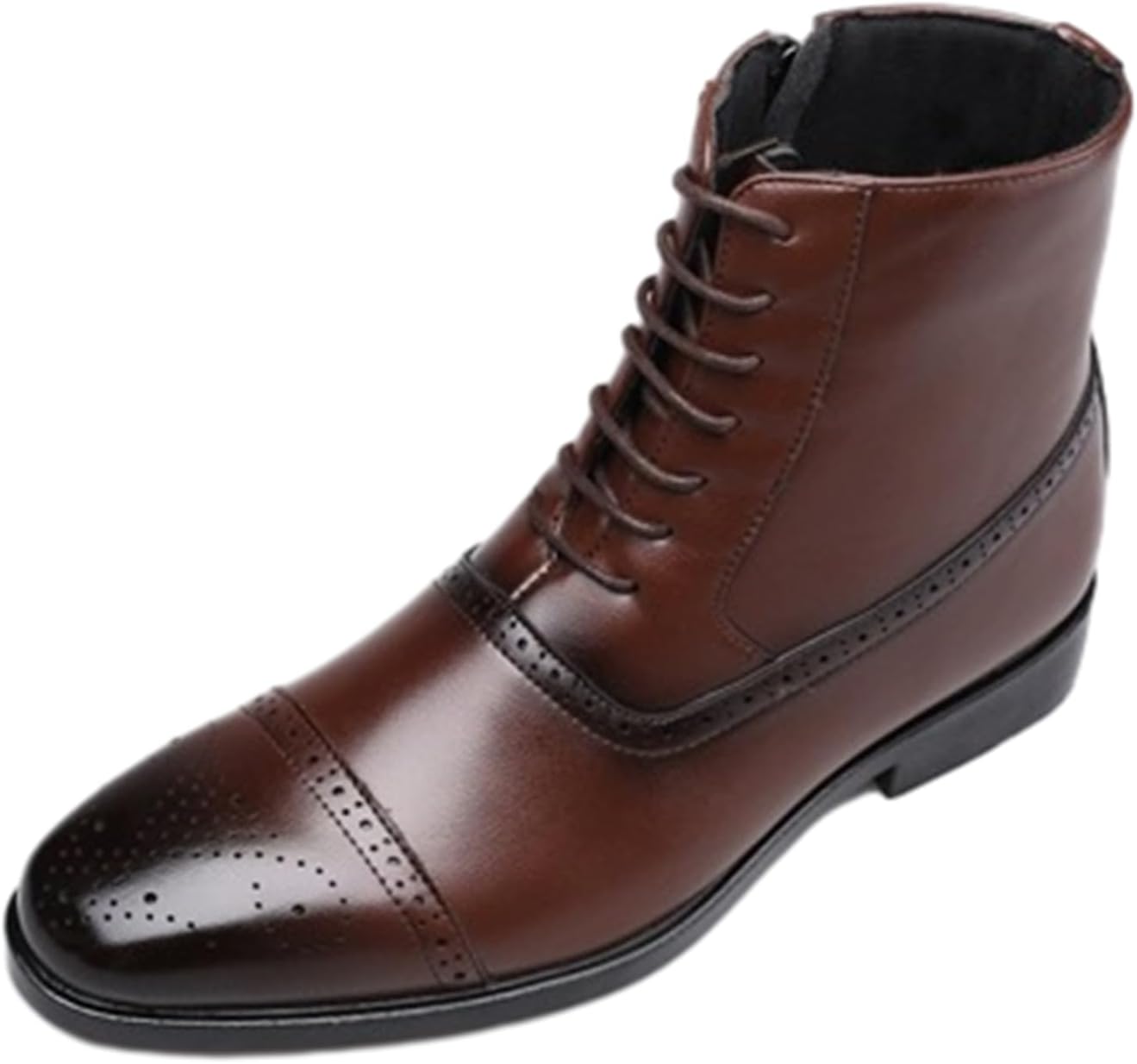 Мужские мотоциклетные ботинки повседневные легкие с заостренным носком, удобные ботинки чукка на щиколотку, шнуровка, боковая молния, классические туфли Generic, коричневый
Мужские мотоциклетные ботинки повседневные легкие с заостренным носком, удобные ботинки чукка на щиколотку, шнуровка, боковая молния, классические туфли Generic, коричневый