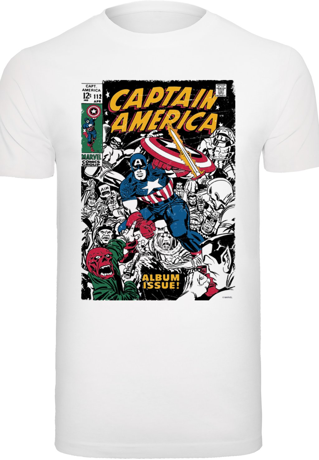 Футболка с принтом MARVEL CAPTAIN AMERICA ALBUM ISSUE COVER F4NT4STIC, белый
Футболка с принтом MARVEL CAPTAIN AMERICA ALBUM ISSUE COVER F4NT4STIC, белый