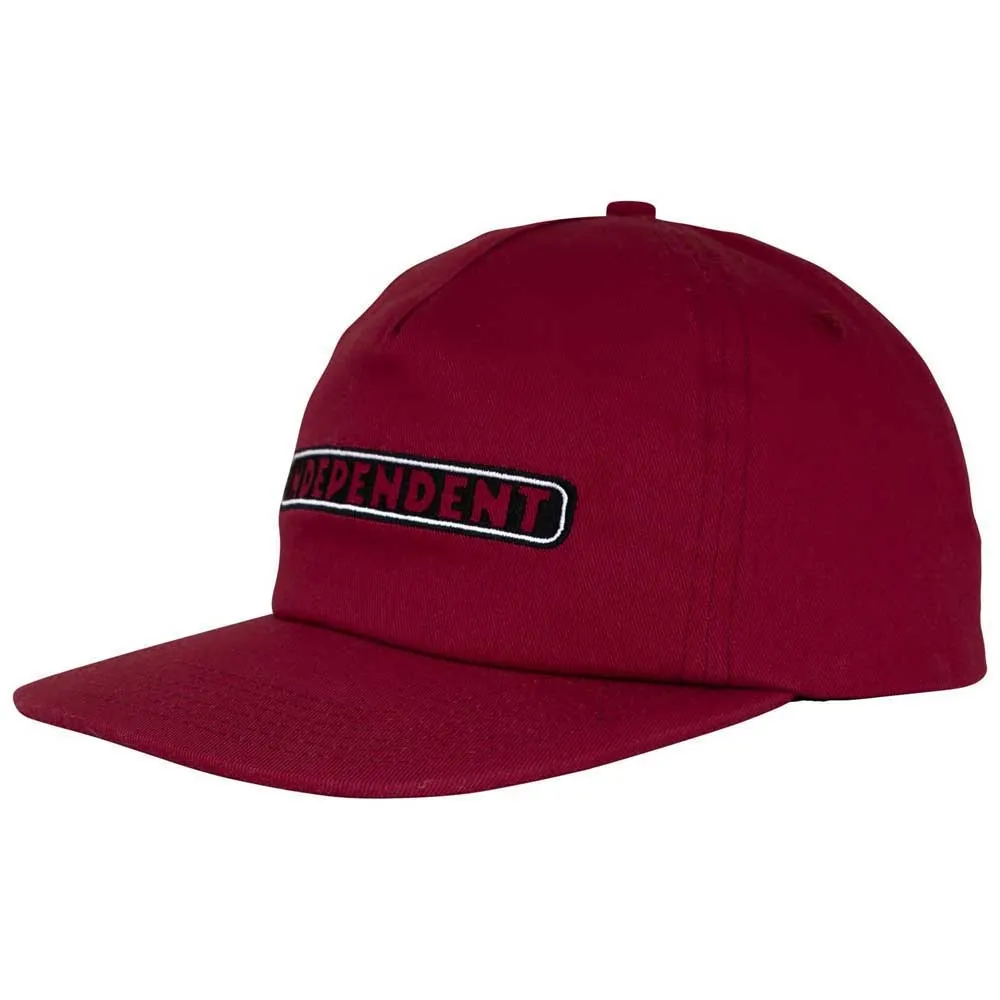 Кепка Independent Bar logo snapback unstructured, красный
Кепка Independent Bar logo snapback unstructured, красный