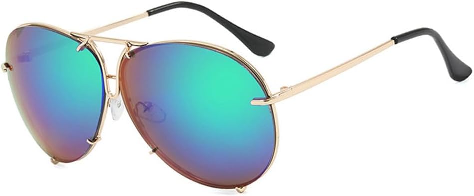 Солнцезащитные очки для женщин и мужчин, увеличенного размера, металлические, с защитой от УФ-излучения UV400, для занятий спортом на открытом воздухе, бега и езды generic, Gold-greenmirror
Солнцезащитные очки для женщин и мужчин, увеличенного размера, металлические, с защитой от УФ-излучения UV400, для занятий спортом на открытом воздухе, бега и езды generic, Gold-greenmirror