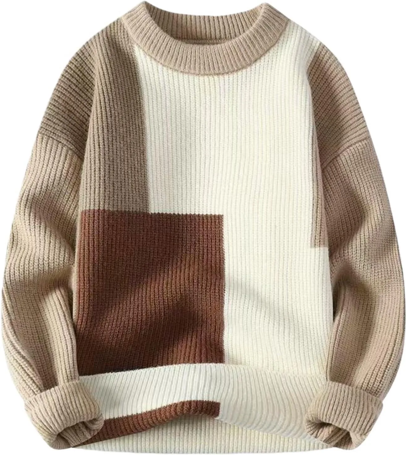 Мужской свитер с цветными блоками и аппликацией FOLKFOLD
Мужской свитер с цветными блоками и аппликацией FOLKFOLD