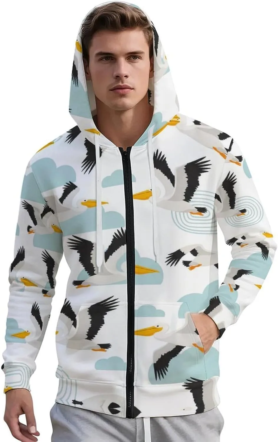 Мужская худи с капюшоном на молнии Zakqeik Tigers
Мужская худи с капюшоном на молнии Zakqeik Tigers