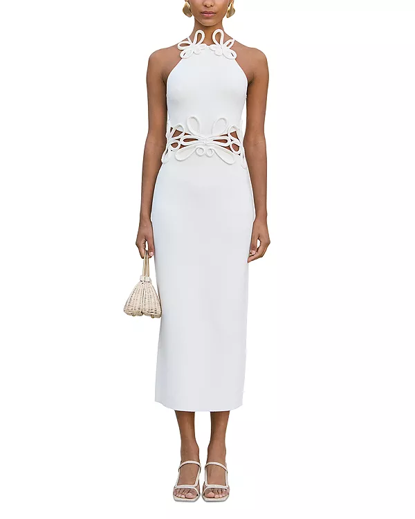 Вязаное платье с вырезами от Jena Cult Gaia, белый
Вязаное платье с вырезами от Jena Cult Gaia, белый