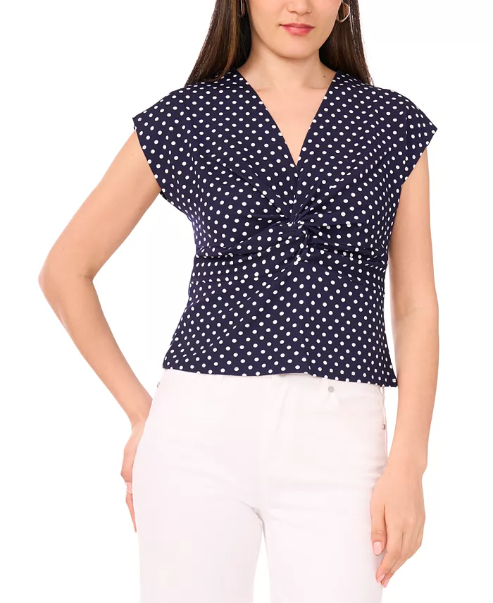 Женский топ с V-образным вырезом и короткими рукавами Sam & Jess, синий
Женский топ с V-образным вырезом и короткими рукавами Sam & Jess, синий