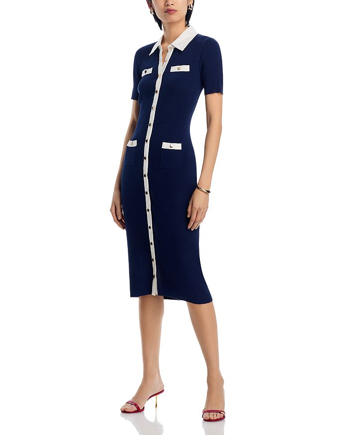 Вязаное платье-рубашка T Tahari, мультиколор
Вязаное платье-рубашка T Tahari, мультиколор