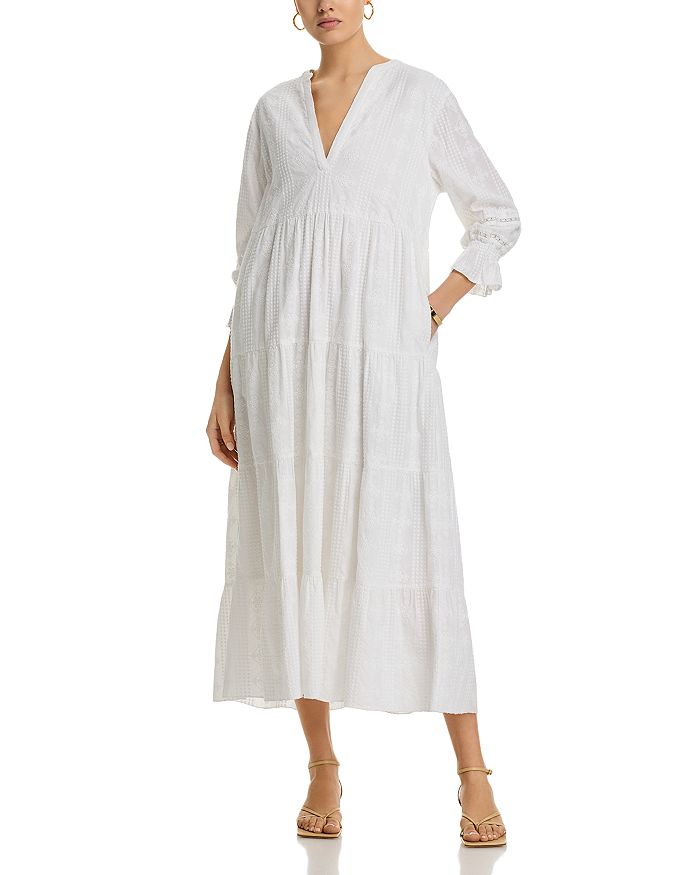 Тональное платье миди с вышивкой Area Stars, белый
Тональное платье миди с вышивкой Area Stars, белый