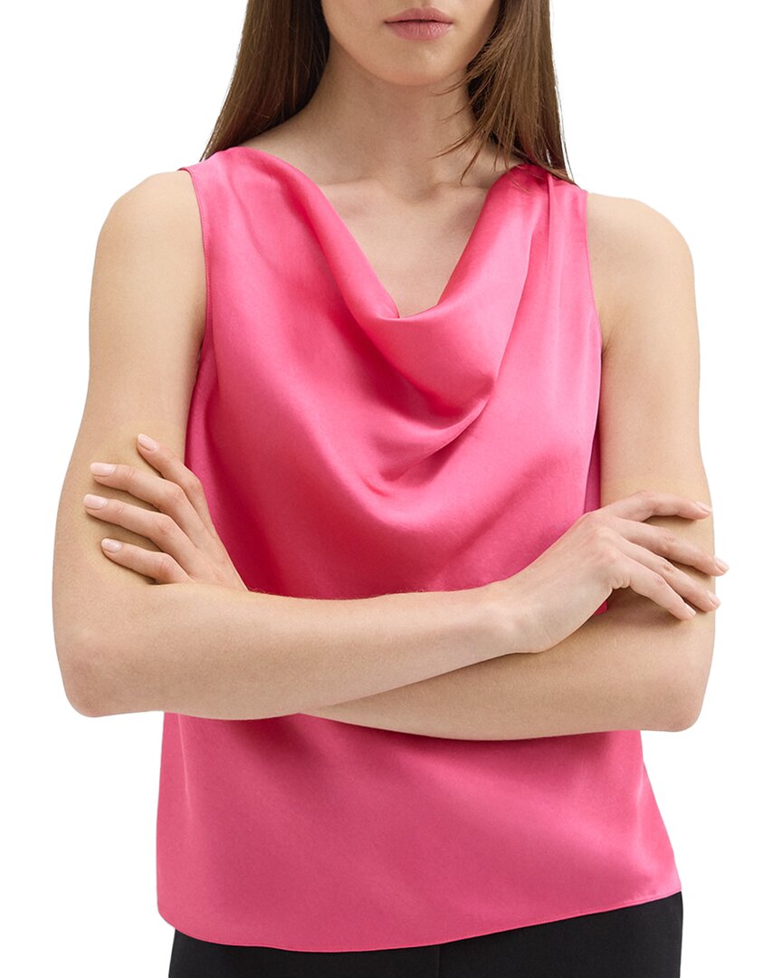 Шелковый топ-капюшон Theory, розовый
Шелковый топ-капюшон Theory, розовый