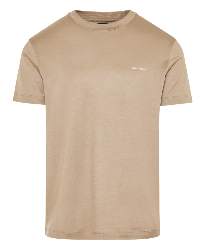 Футболка из лиоцеллового хлопка Emporio Armani, бежевый
Футболка из лиоцеллового хлопка Emporio Armani, бежевый