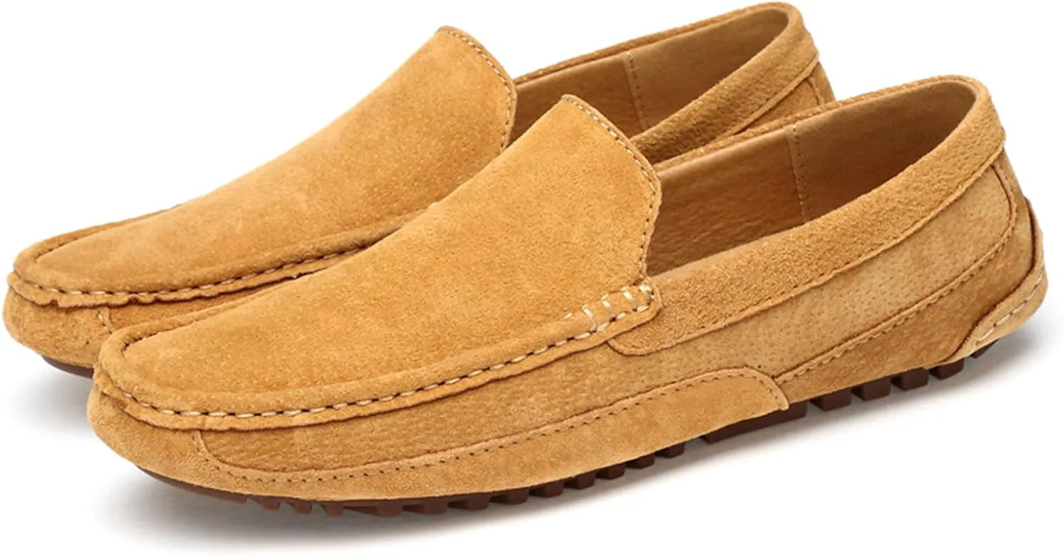 Мужские ручные замшевые лоферы с отделкой под монету, модные мокасины с широкой закругленной ноской и нескользящей подошвой, повседневные и формальные туфли-лодочки, рабочие и для вождения, повседневные слипоны NVBUKE, коричневый
Мужские ручные замшевые лоферы с отделкой под монету, модные мокасины с широкой закругленной ноской и нескользящей подошвой, повседневные и формальные туфли-лодочки, рабочие и для вождения, повседневные слипоны NVBUKE, коричневый