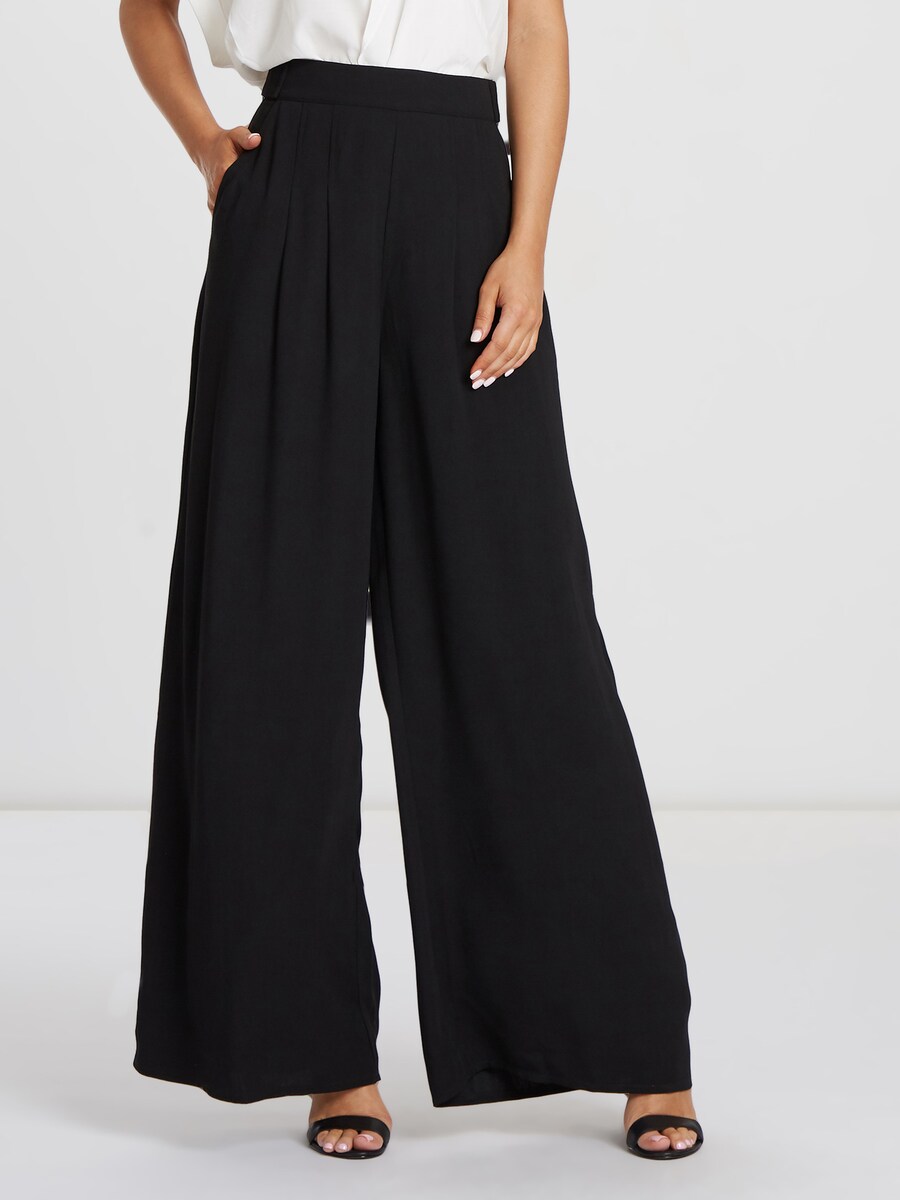 Широкие брюки со складками спереди Willa Prince, черный
Широкие брюки со складками спереди Willa Prince, черный
