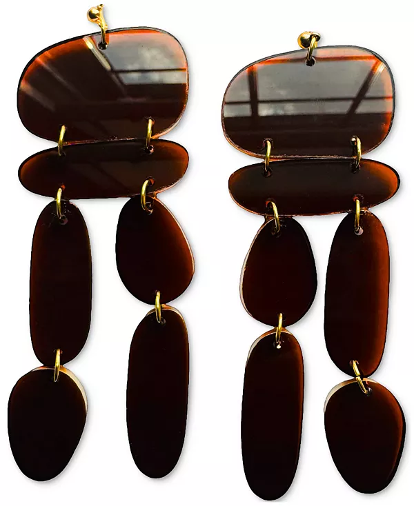 Скульптурные серьги-подвески Harlow Swanky Designs, red
Скульптурные серьги-подвески Harlow Swanky Designs, red