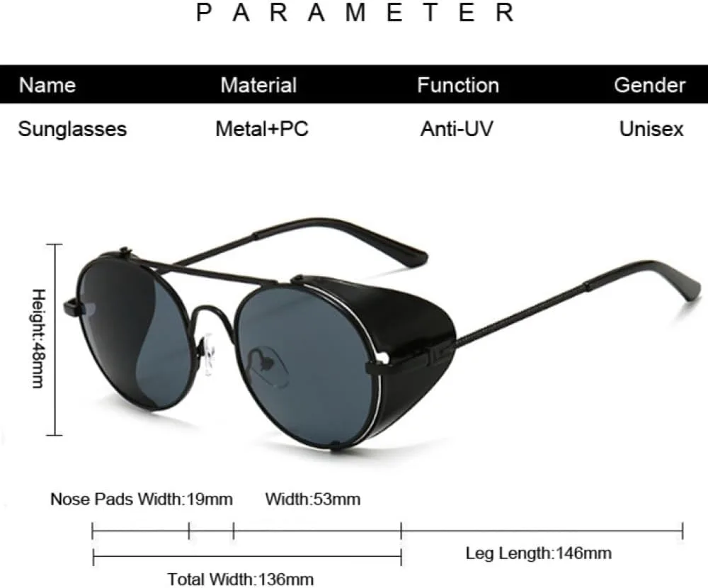 Круглые солнцезащитные очки MUTYNE для мужчин и женщин, винтажные солнцезащитные очки, классические очки для вождения, металл, стимпанк, ретро, Silver Silver
Круглые солнцезащитные очки MUTYNE для мужчин и женщин, винтажные солнцезащитные очки, классические очки для вождения, металл, стимпанк, ретро, Silver Silver