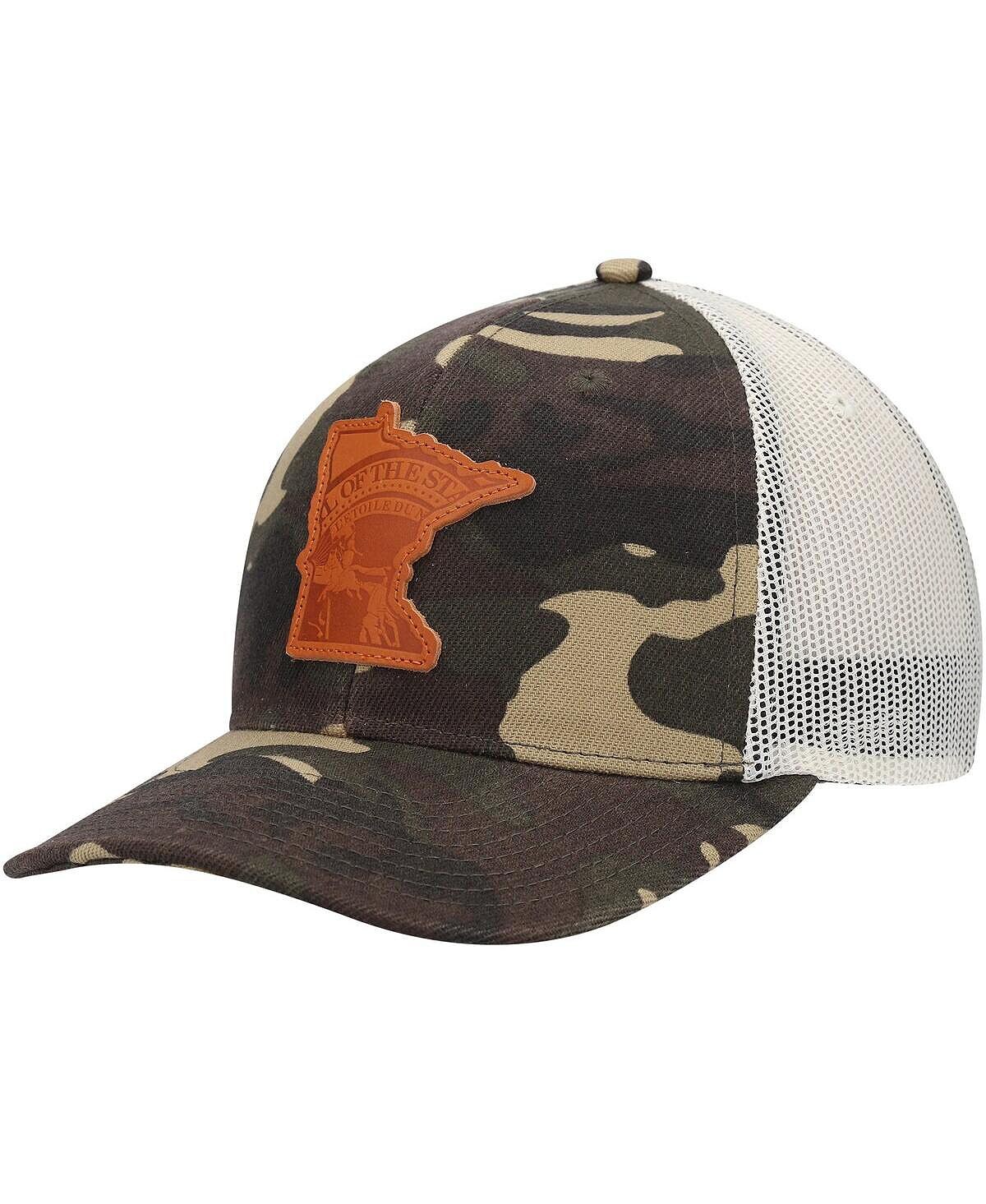 Мужская камуфляжная кепка Snapback с нашивкой Woodland State Minnesota Icon Local Crowns
Мужская камуфляжная кепка Snapback с нашивкой Woodland State Minnesota Icon Local Crowns