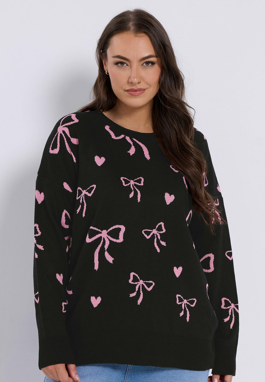 Джемпер Yours Clothing Jumper, Black/Anthracite
Джемпер Yours Clothing Jumper, Black/Anthracite