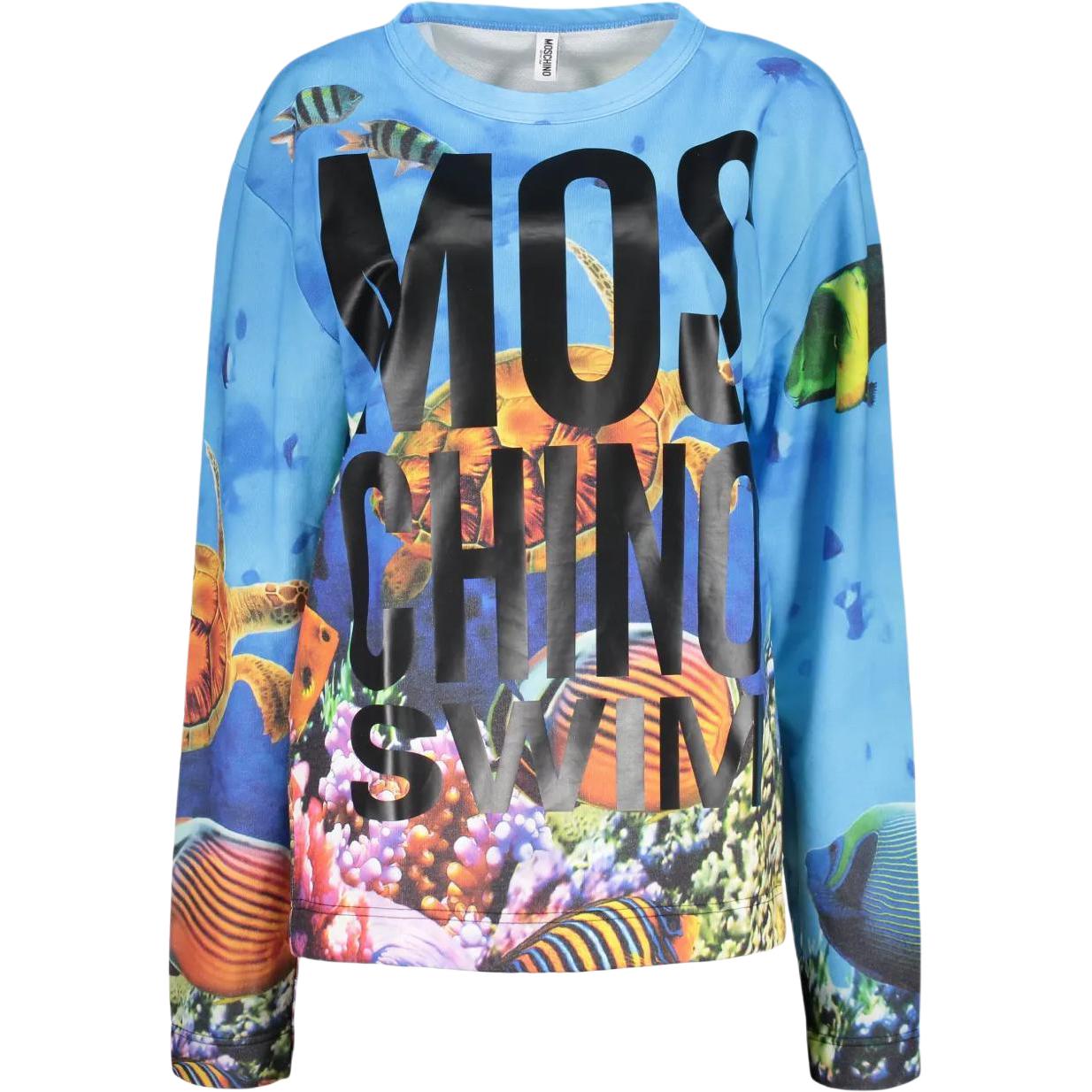 Принтованный свитшот MOSCHINO, синий
Принтованный свитшот MOSCHINO, синий