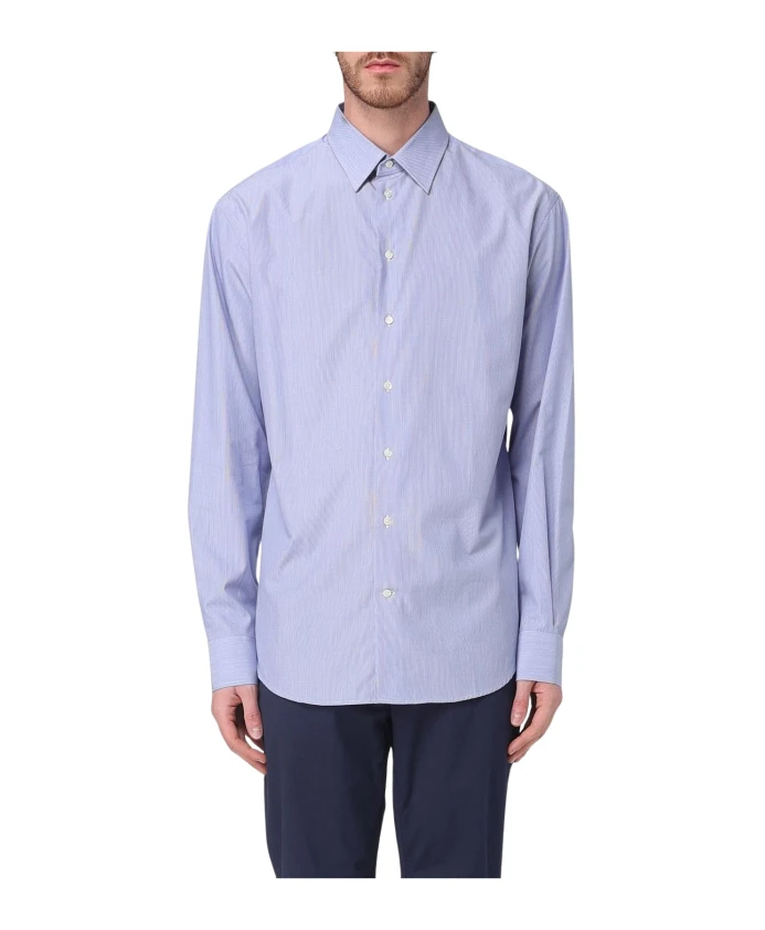 Элегантная синяя рубашка Emporio Armani, синий
Элегантная синяя рубашка Emporio Armani, синий