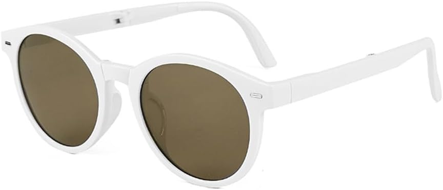 Складные солнцезащитные очки в стиле ретро для женщин, круглые солнцезащитные очки с поляризацией для мужчин, защита от УФ-излучения UV400, аксессуары для мужчин generic, White With Brown
Складные солнцезащитные очки в стиле ретро для женщин, круглые солнцезащитные очки с поляризацией для мужчин, защита от УФ-излучения UV400, аксессуары для мужчин generic, White With Brown