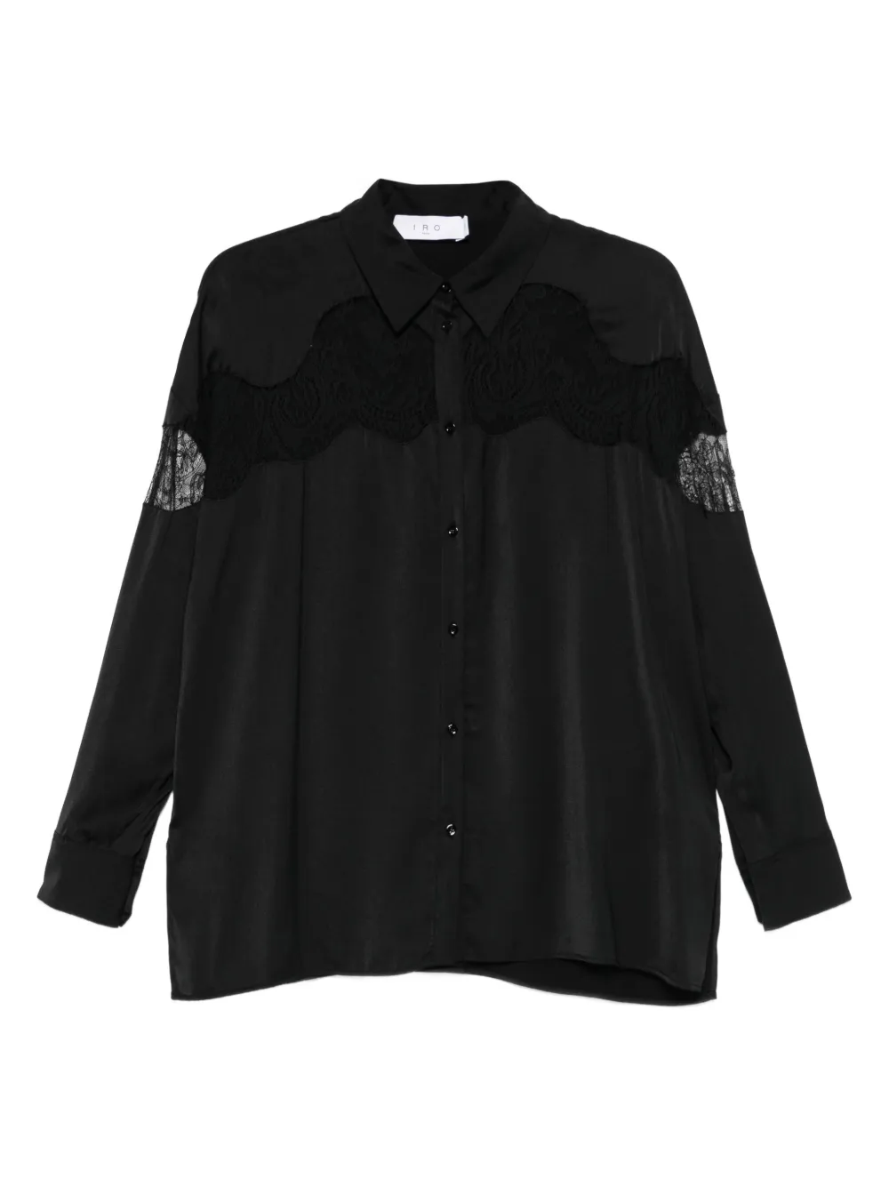 Рубашка с кружевной вставкой Iro, черный
Рубашка с кружевной вставкой Iro, черный
