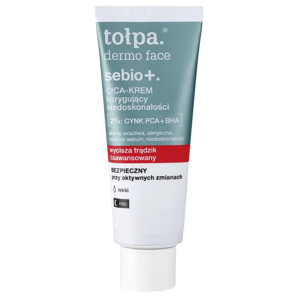 Крем для лица Cica Correcting Inferencing, 40 мл Tołpa Dermo face sebio+
Крем для лица Cica Correcting Inferencing, 40 мл Tołpa Dermo face sebio+