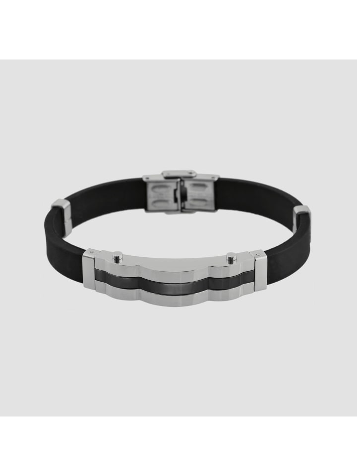 Adeliás Женский резиновый браслет, 21 см, черный
Adeliás Женский резиновый браслет, 21 см, черный