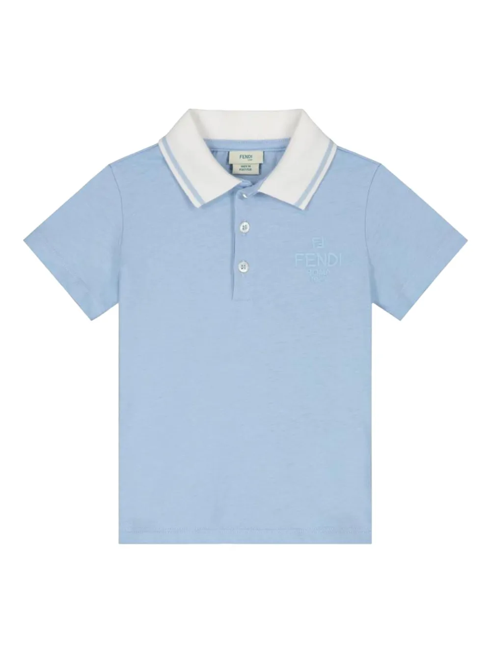 Рубашка поло с вышитым логотипом FENDI KIDS, синий
Рубашка поло с вышитым логотипом FENDI KIDS, синий